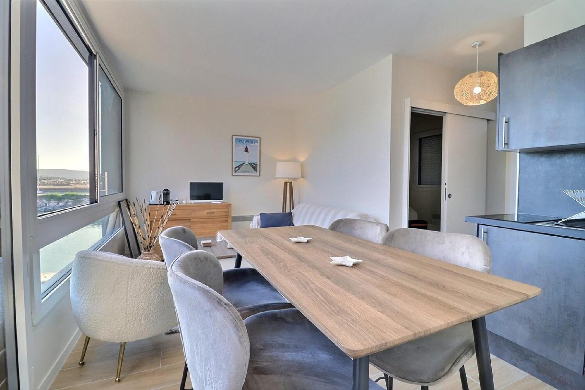 Sublime Apartment Facing The Port & Planches Deauville Exterior foto